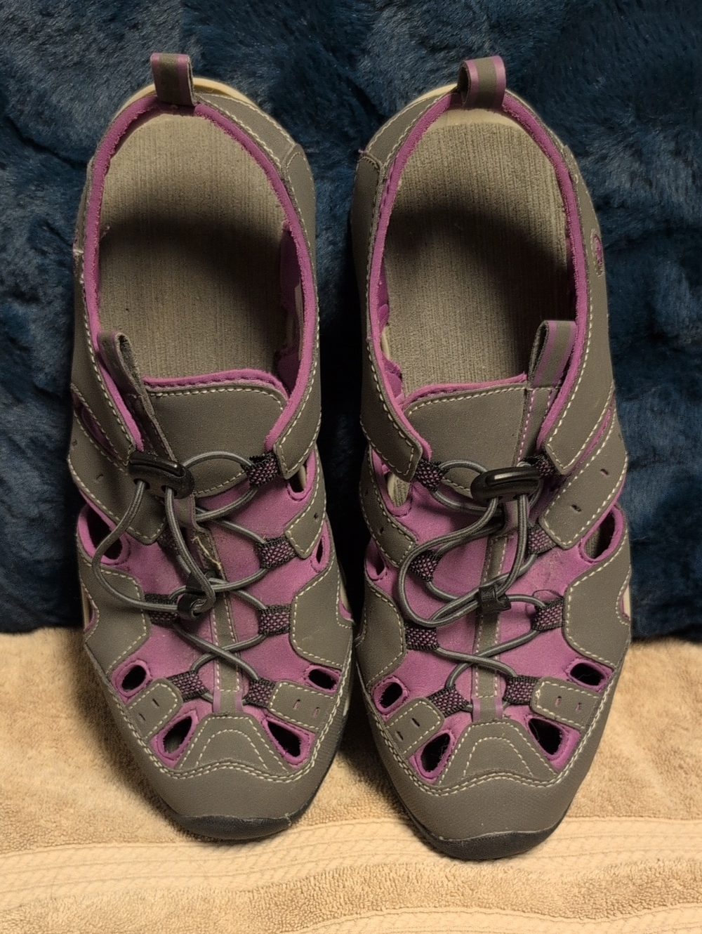 Northside Women's Gray & Purple Outdoor Sandals Size